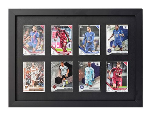 Wall Memorabilia Display Cabinet - Baseball, Sports & Trading Card Stand, Holds 8 Cards, Suitable for Football, Basketball & Hockey