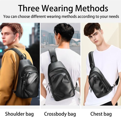 Sling Bag for Women and Men, Crossbody Bags Chest Bag Casual Cross Body Shoulder Bag Trendy Small Backpack for Women Men Travel Sports Running Hiking Walking Biking Outdoors