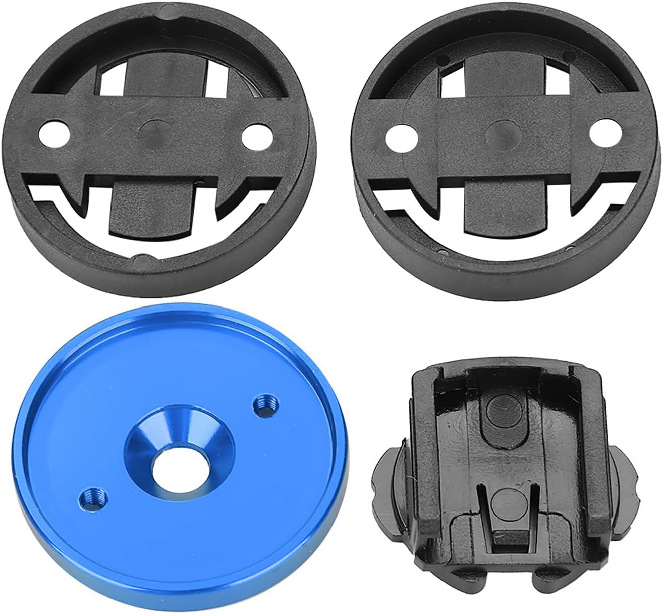 Road Bike Computer Holder Stem Top Cover Stopwatch GPS Speedometer Mount (Blue) Bike Stem Mount Stem Mount