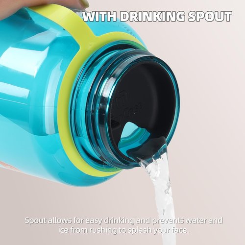 TonGass [4-Pack BPA-Free Silicone Wide Mouth Splash Guard Competible with Nalgene Wide Mouth Water Bottles Anti-Spill Intended Accessory for HydraPak Water Bottle Splash Guard Fits 63mm Waters Bottle
