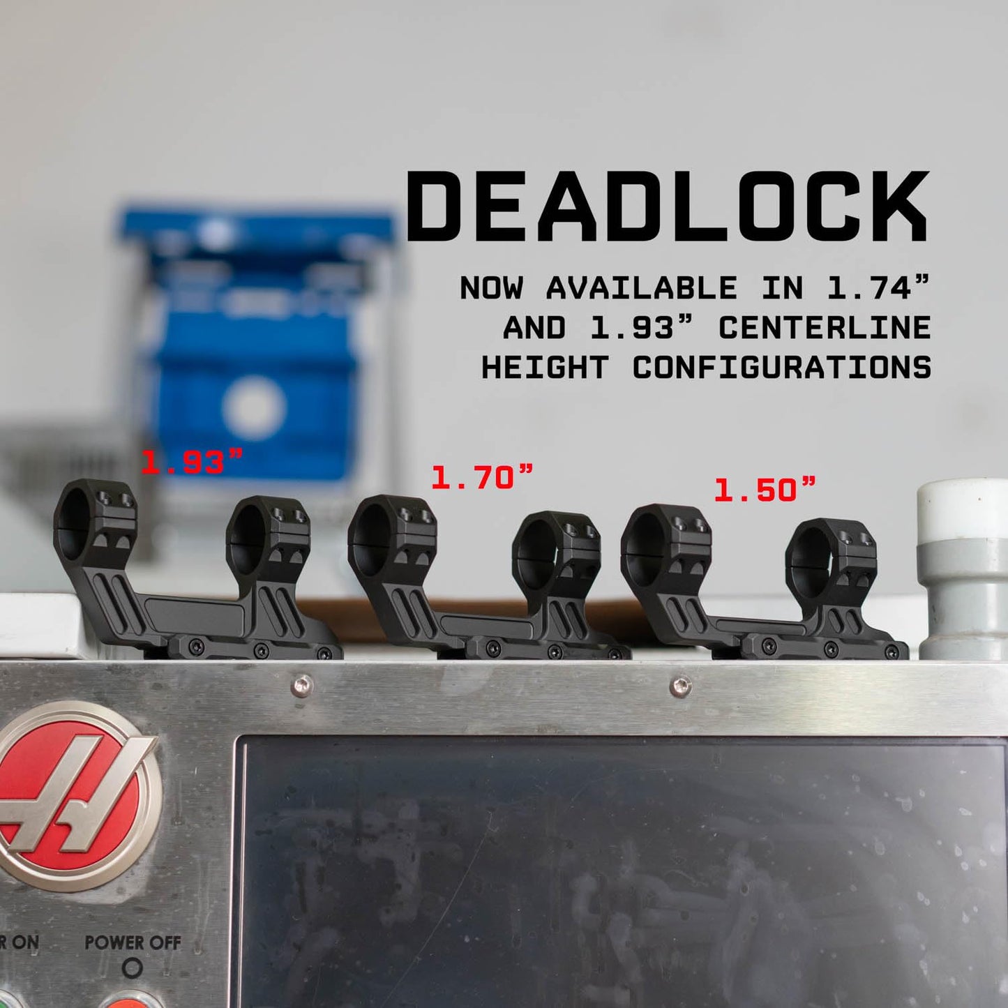Monstrum Deadlock Series High Profile Scope Mount | 1.70 inch Center Height | 30 mm Diameter