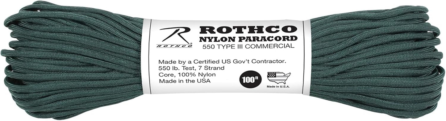 Rothco 193 Cord 550LB Nylon 100 FT/Coyote Brown