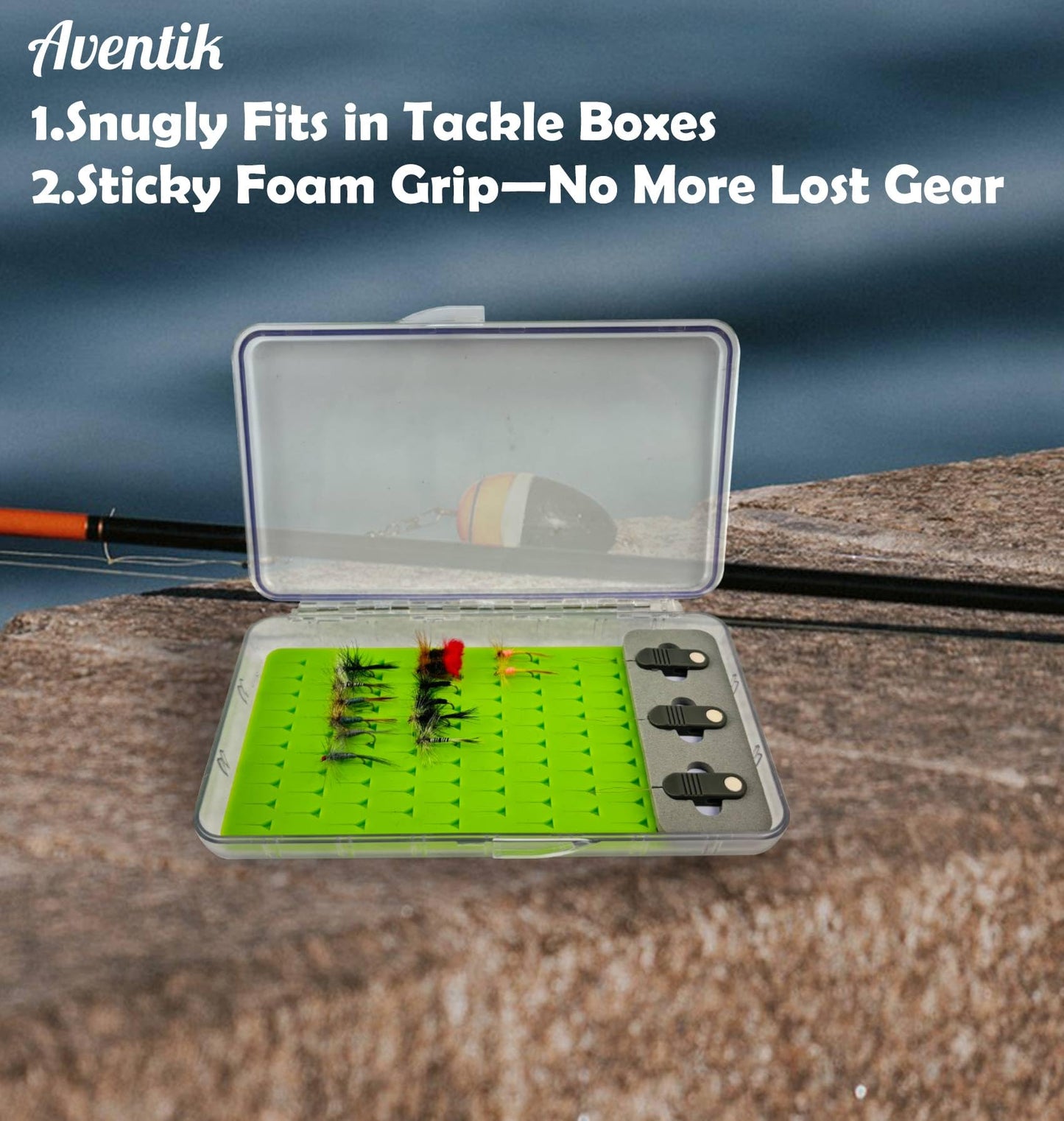 Aventik Fishing Hook Threader Set - with Line Cutter Zinger Retractor Fly Patch Fishing Accessories Combo