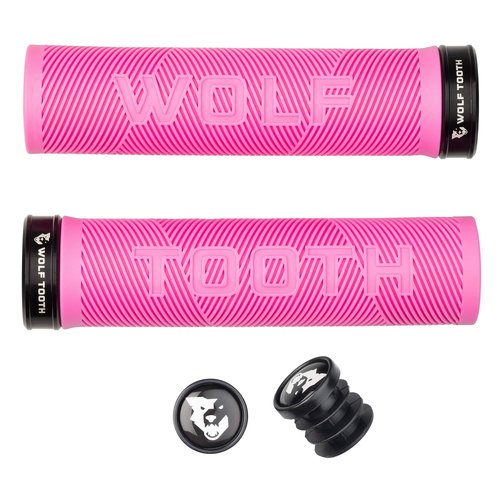 Wolf Tooth Echo Lock-On Grip – Pink Grip with Black Collar