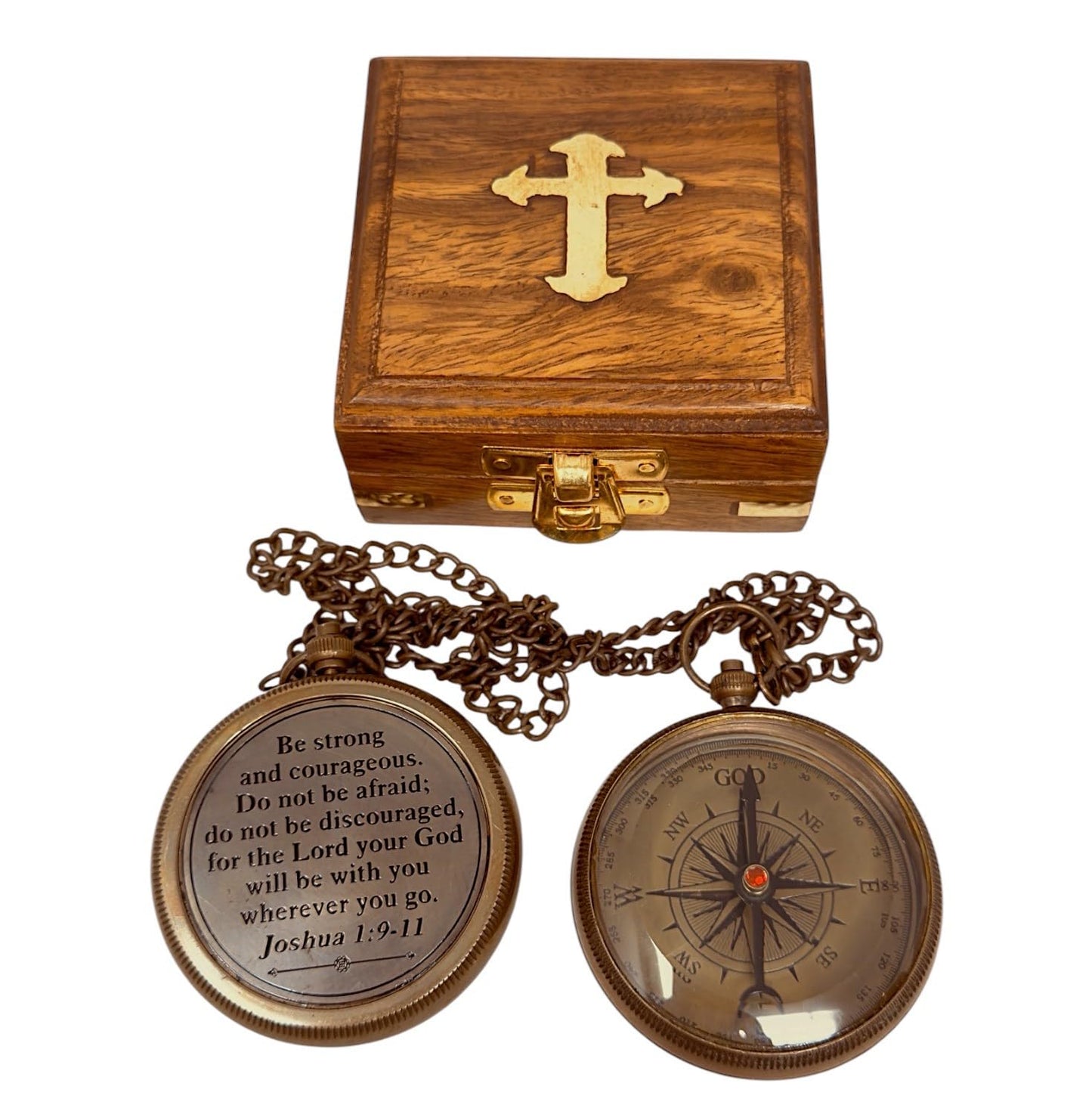 God My Lord Compass - Compass Gift Inspirational Quote Engraved, Graduation Gift, Confirmation Gift, Religious Gift for Men Women Boys Girls Teenage Kids, Baptism Gift