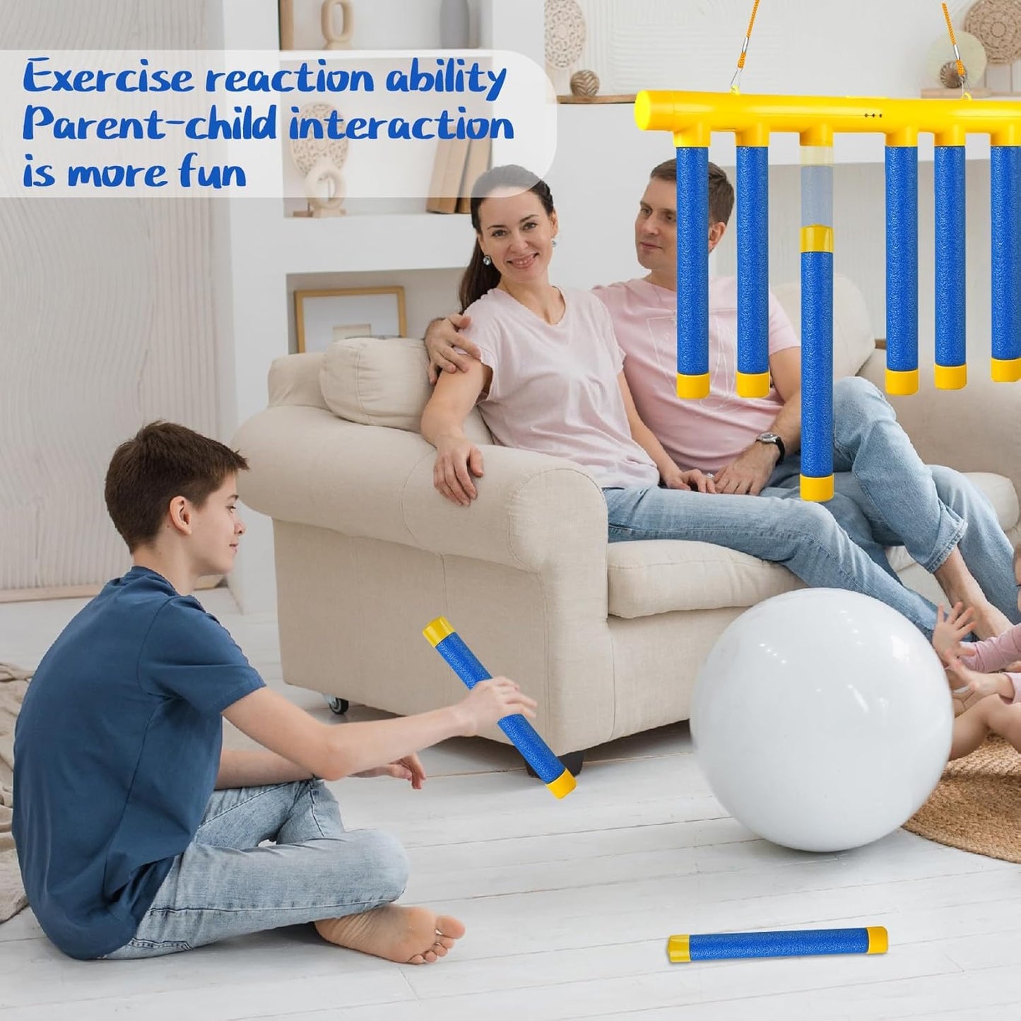 Reflex Challenge Game - Drop Sticks, Hand Eye Coordination, Reaction Training, 3 Adjustable Speeds, Remote Control