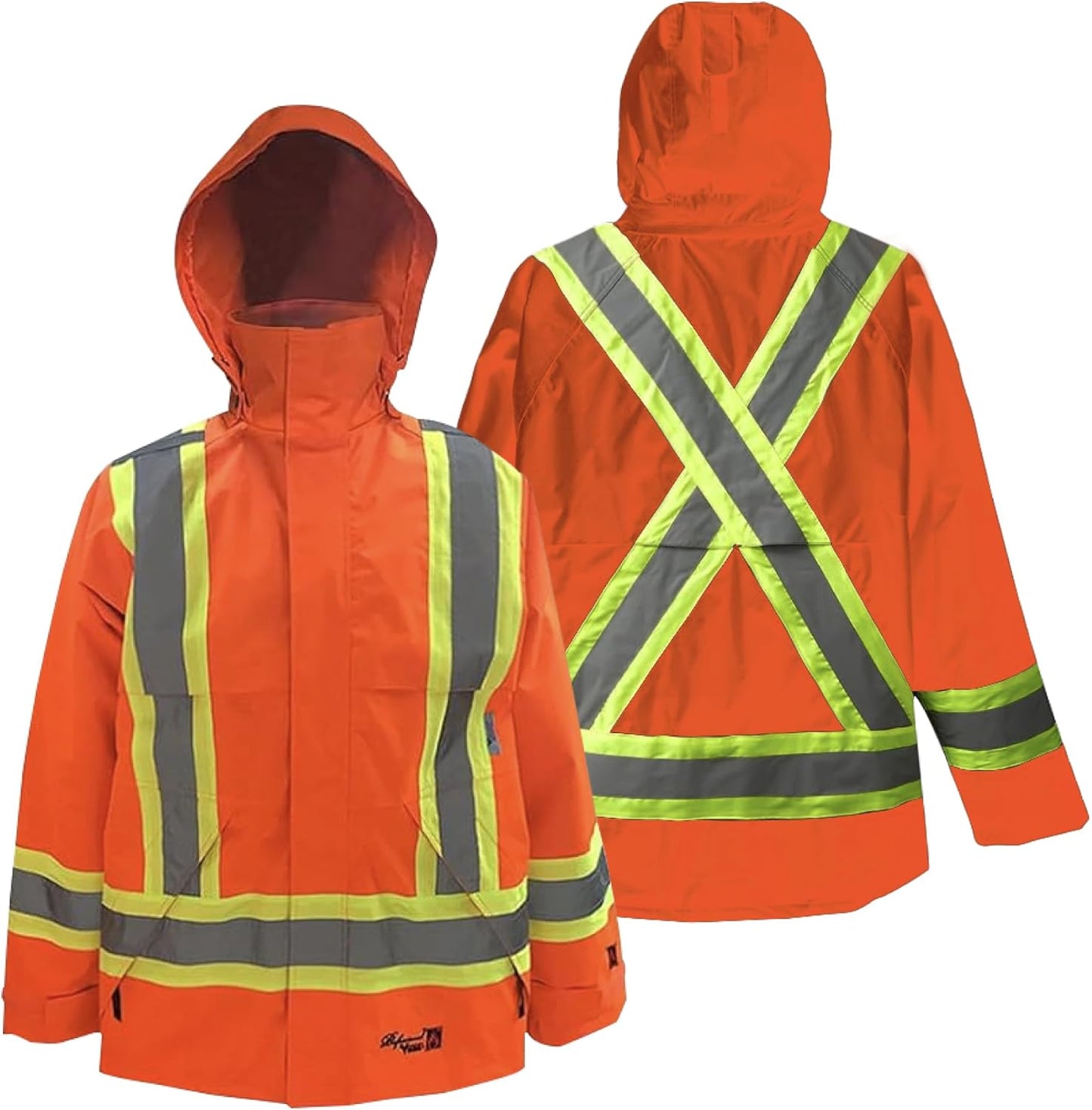 Fire Resistant Hi Vis Jacket for Men - Viking Professional Journeyman 300D Reflective Fire Retardant