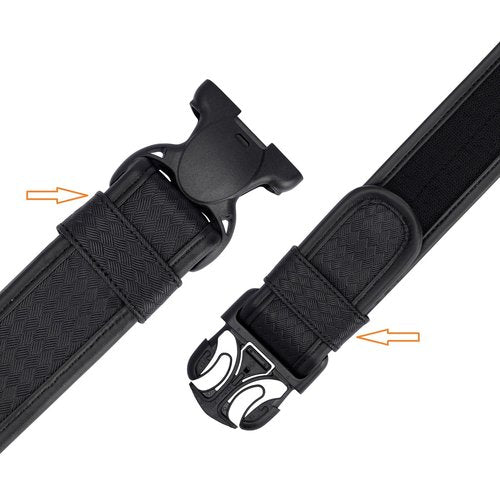 TACNEX Duty Belt End Retaining Loop Nylon Bands Keepers Stays Retainer for Law Enforcement Police Officer Belt 2 PCS (Basket Weave, 2")