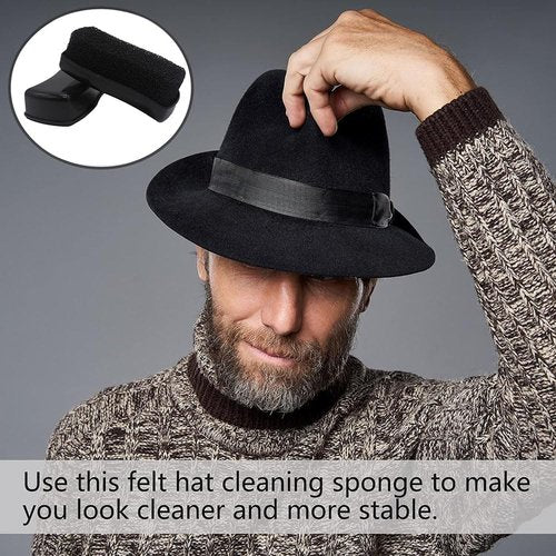Lanxitown 10Pcs Cowboy Hat Cover and One Sponge Hat Brush Felt Hat Cleaner Hat Protector Dust Cover (US, Alpha, Medium, Black)
