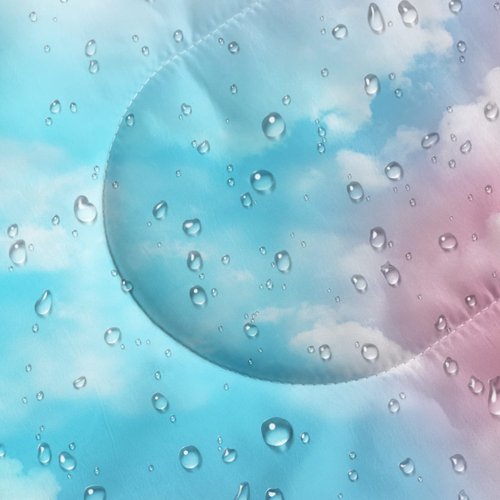 BSNTHO Color Cloud Printed Camping Sleeping Bags,3 Season Warm & Cool Weather,Lightweight,Waterproof Sleeping Bags for Adults & Kids,Traveling,and Outdoors,Camping Gear Equipment,31x90inch