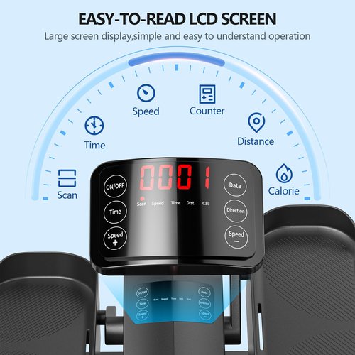 Elipse Leg Exerciser Electric as Seen on TV Under Desk Elliptical with 12 Adjustable Speed Quiet & Portable Peddler Exerciser for Seniors with Remote Control Leg Exerciser While Sitting for Seniors