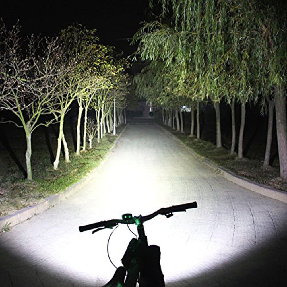 4000 Lumen LED Bike Light - Rechargeable Waterproof Headlight for Night Riding