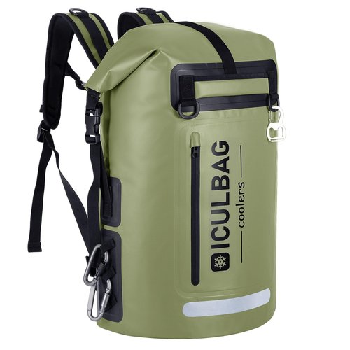 Iculbag Cooler Backpack Insulated Waterproof Leak Proof 48cans Collapsible Larger Backpack Coolers Insulated Leak Proof for Men Women 24 Hours Cooling for Picnic Camping Hiking Beach Travel Kayaking…