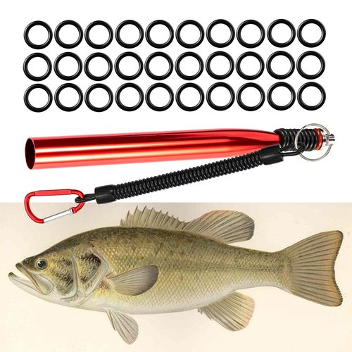Wacky Rig Tool Wacky O-Rings for Wacky Rigging Soft Plastic Worms, Wacky Rigging Tool Fishing Bait Rigs, Wacky Worm Tool Silicone O Rings for Rubber Fishing Worms for Bass Fishing Wacky or Neko Rig