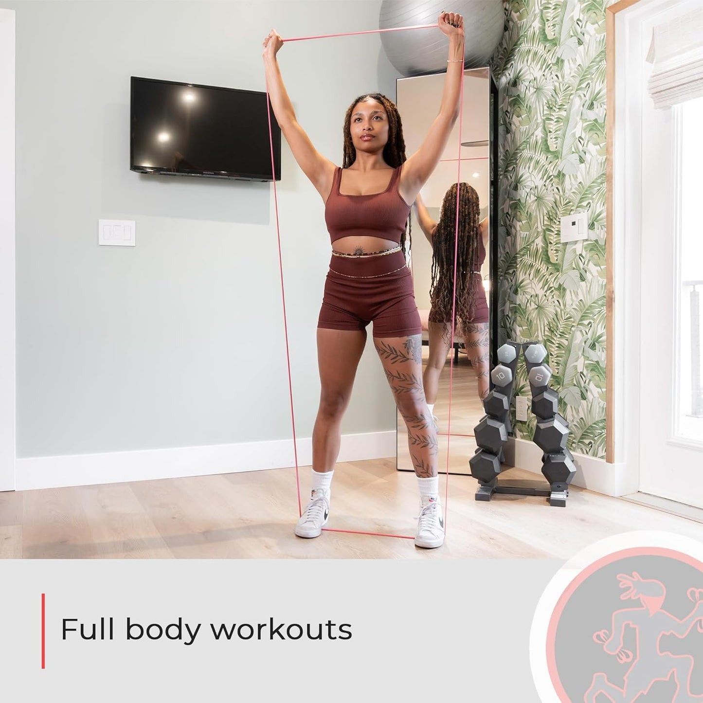 Rubberbanditz Rounded Edge Resistance Band | Compact and Light Weight Exercise Bands | Suitable for All Fitness Levels Users| Travel Friendly Resistance Bands for Working Out