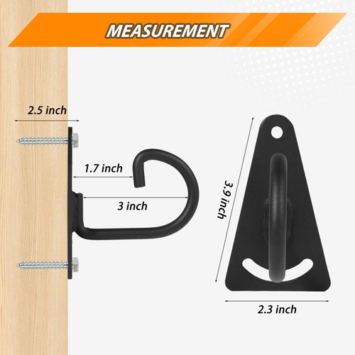 Lovind Resistance Band Wall Anchor,Door Anchor for Resistance Bands for Home Gym Workouts, Strength Training, Resistance Training,Fitness, and Physical Therapy Exercise (Black)