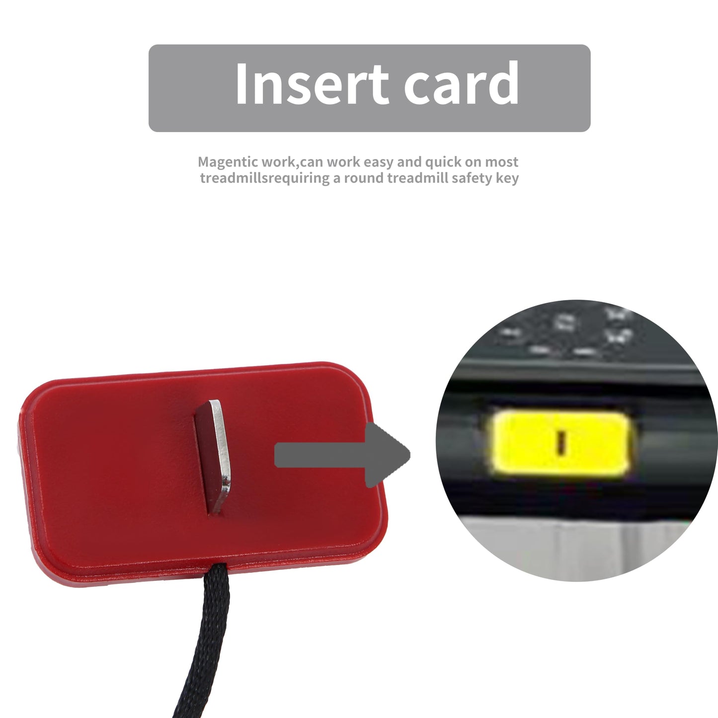 Generic Treadmill Safety Key - Suitable for Various Treadmills (Clip), blue