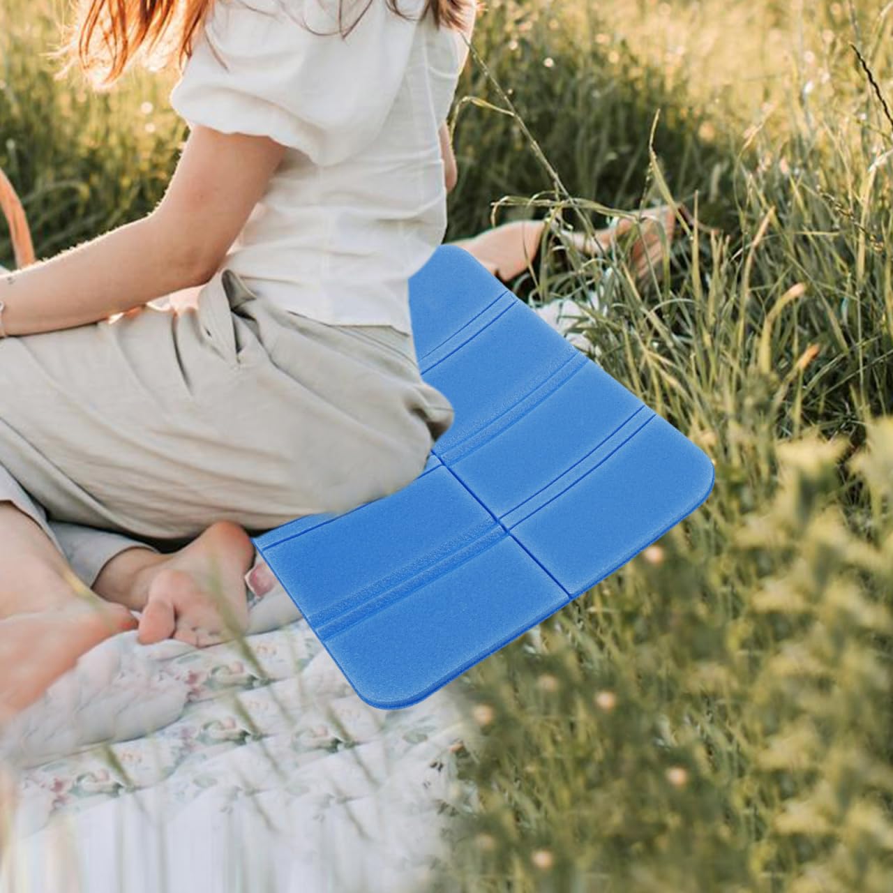 GANAZONO 8pcs Foldable Foam Cushion Folding Mat Camp Seat Cushion Camping Cushion Picnic Mat Camping Mat Waterproof Cushion Xpe Cushion Picnic Blanket Cushion for Picnic