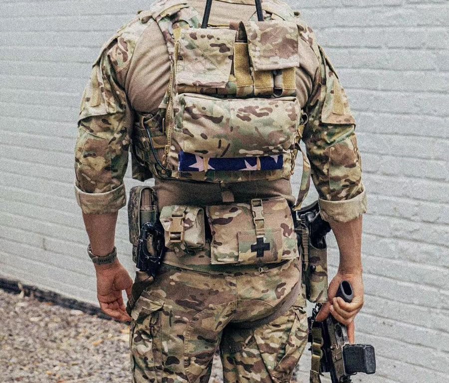 KRYDEX Tactical Molle Single Frag Grenade Pouch Small Tool Bag for Duty Belt MOLLE Vest and Backpack (MC)