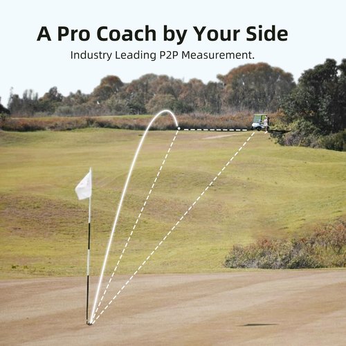 MilESEEY PFS2 Golf Rangefinder with Slope, 1100 Yards Range Finders with Magnetic, ±0.5 Yd Accuracy Laser Rangefinders for Golf, 0.1s Flag Pole Locking with Vibration, Range Finder Golf Gifts for Men