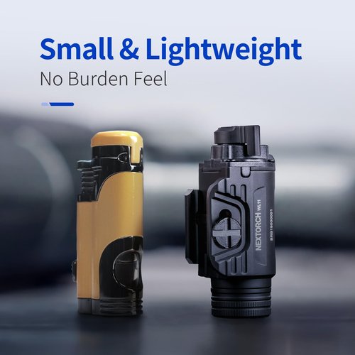 NEXTORCH WL11 650 Lumen Ambidextrous Rechargeable Weapon Light with Momentary and Constant-on for Compact and Full-Size Pistols