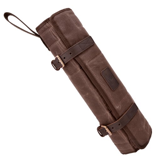 Waxed Canvas Gun Cleaning Mat, 59" x 18" Large Gun Cleaning and Shooting Mat Pad, Portable (Coffee)