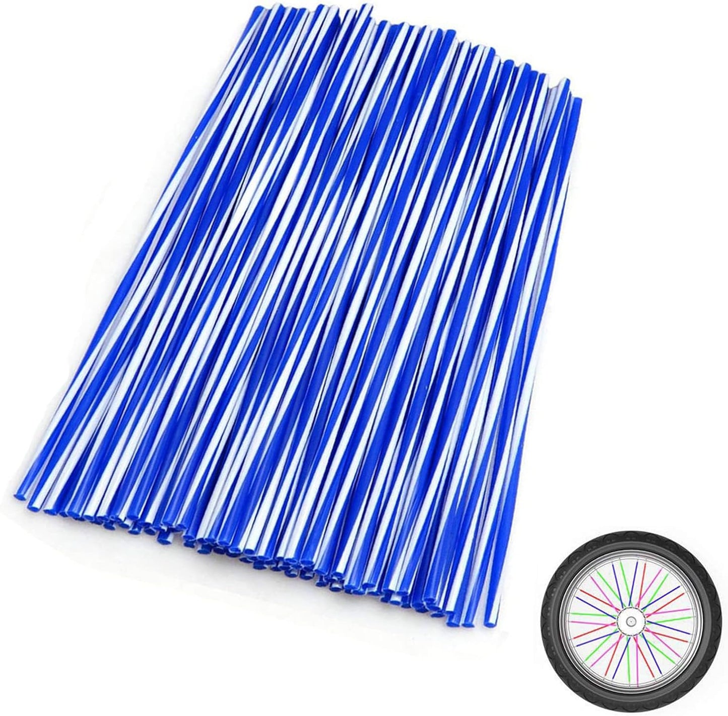 72Pcs Universal Spoke Skins Cover - Ovelur Wheel Spoke Wraps Skins Pipe Trim Decoration Protector For Motorcycle Dirt Bike Yamaha Harley Suzuki(Pink)