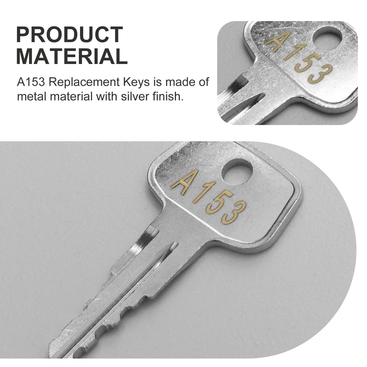 A153 SKS roof Rack Key,Replacement Key for Yakima SKS Ski,Roof,Cargo Box,Carrier Racks and Crossbars.(2 Pack-Code A153)