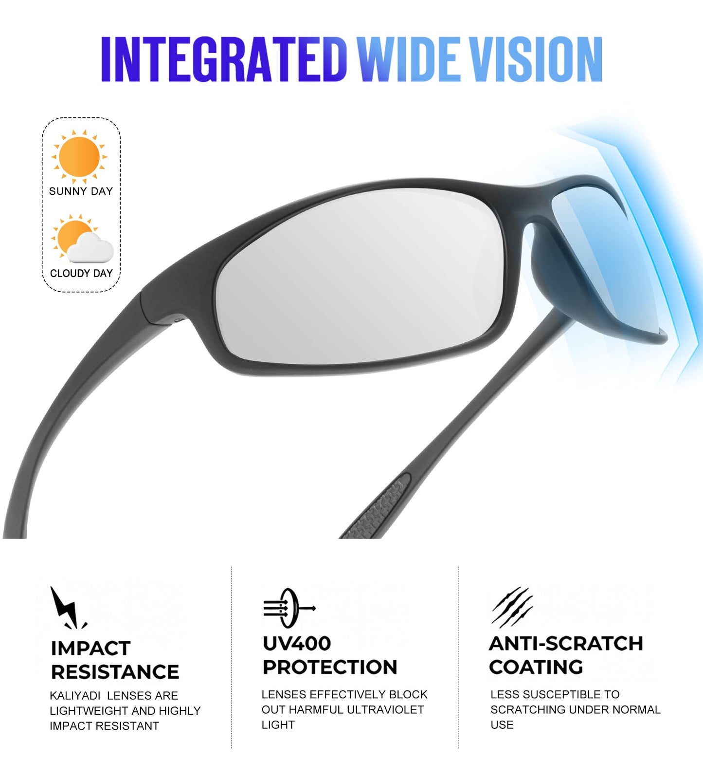 KALIYADI Mens-Sunglasses Polarized Sunglasses-Men Sports: Sport Sun Glasses for Running Cycling Fishing with UV Protection