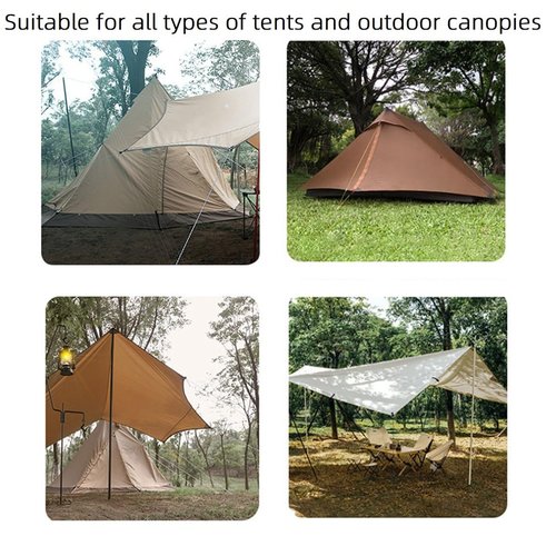 Vleant 10Pcs 32mm Stainless Steel Outdoor Tent Canopy Triangle Buckle Hook Wind Rope Buckle Rope Sunshade Buckle Hook Adjustment Fixing
