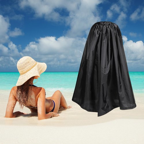 PATIKIL Portable Dressing Room, 1.2M Length Instant Dressing Cover Up Changing Tent Privacy Shelter for Beach Boating Camping Competition, Black