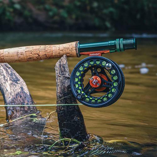 Kylebooker Fly Fishing Rod with Reel Combo Kit（6wt 9‘0“,4sec Rod,5/6 Reel ）
