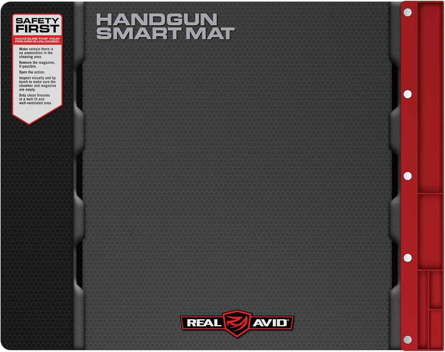 Real Avid Handgun Cleaning Kit with Gun Cleaning Mat & Magnetic Tray for 9mm, .40, .45 Caliber Pistols