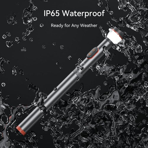 Camping Light Telescopic Collapsible 800 Lumens IP65 Waterproof Smart Remote Magnetic Base USB Rechargeable Battery Adjustable Height for Outdoor Adventure Hiking Emergency Lighting