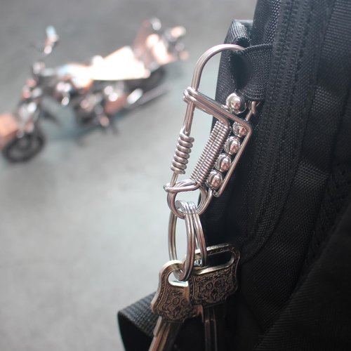 CMVFYL Cute Carabiner Clip, Fun Decorative Keychain Clip, Small Stainless Steel Key Organizer, Unique Key Holders for Backpack
