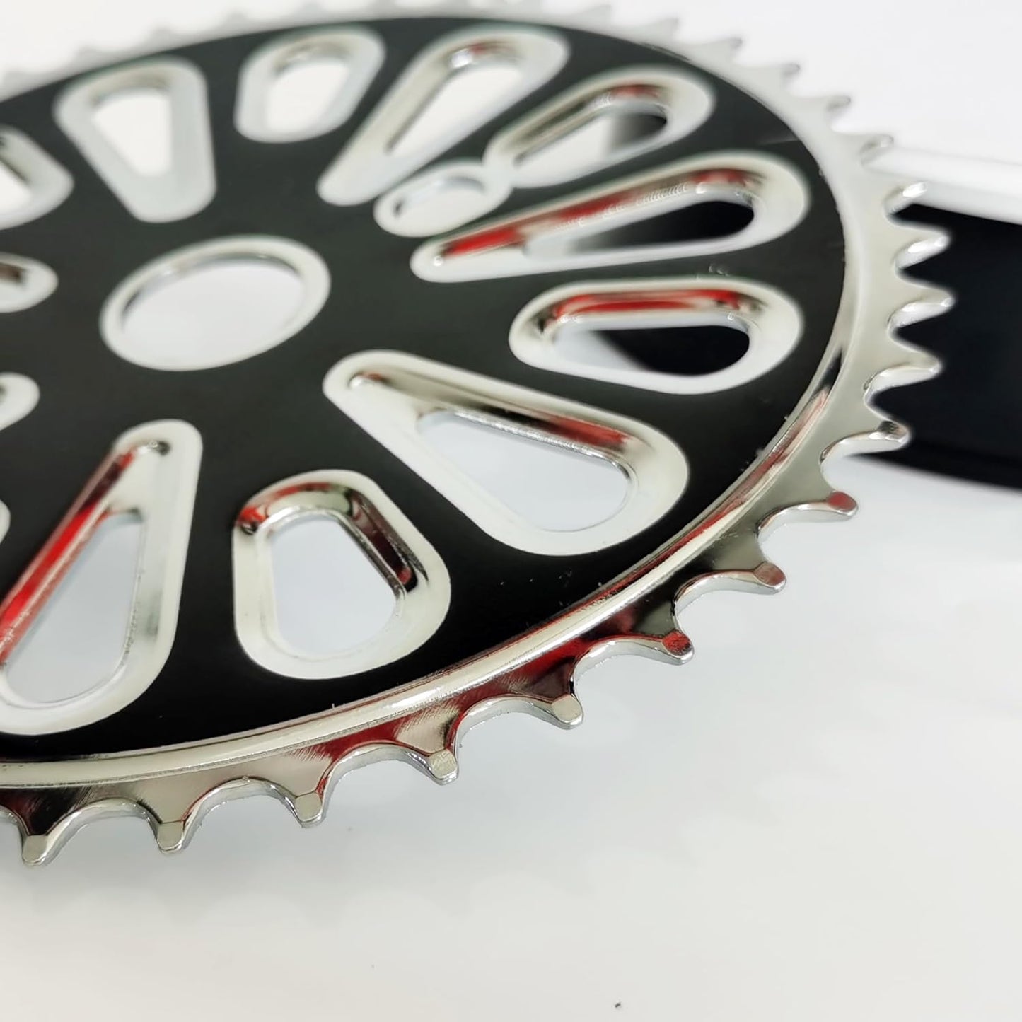 2”Cup Wide Pedal Crank Kit, One-Piece Crank, for 2- Stroke Motor,Gas Motorized Bicycle 48cc/66cc/80cc