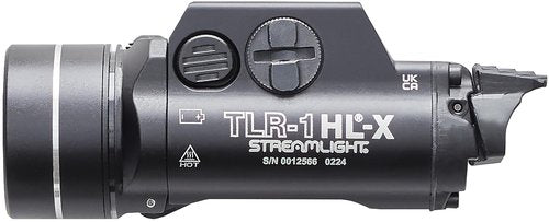 Streamlight 69500 TLR-1 HL-X 1000-Lumen 15000 Candela Rail-Mounted Tactical Weapon Light with Specific Compatibility Rail Locating Keys, Black