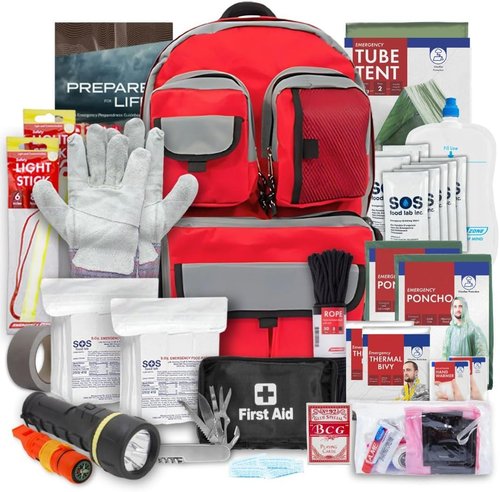 Emergency Survival Kit Backpack for Families | All-in-One Disaster Preparedness & Relief