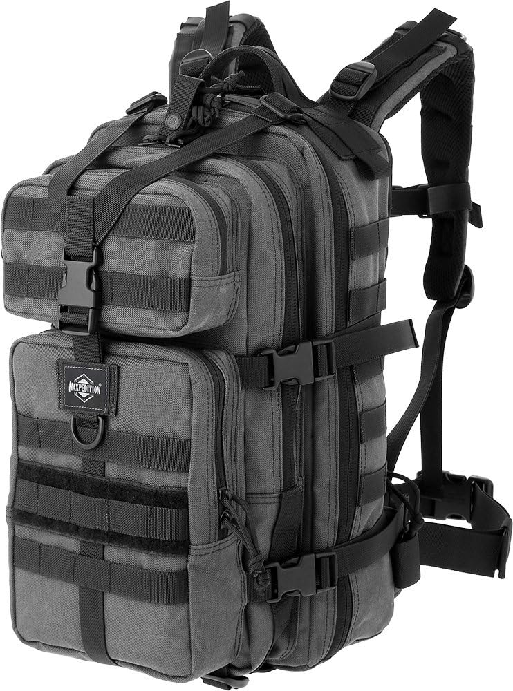 MAXPEDITION Falcon-II Backpack (Wolf Gray) 23L Tactical Backpack, Survival Pack, Bug Out Bag, MOLLE Compatible Go Bag Optimized for EDC & Military, 0513W