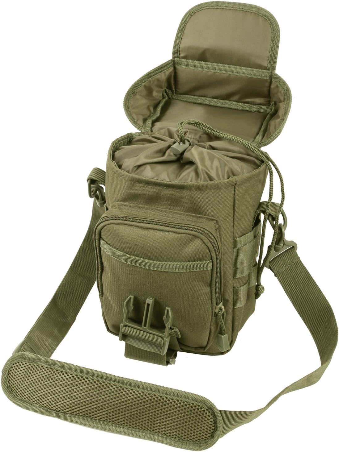 Rothco Flexipack MOLLE Tactical Shoulder Bag Crossbody Bag,Olive Drab