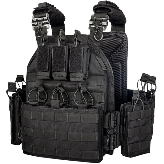 vAv YAKEDA Camo Tactical Outdoor Carrier Vest (Black)