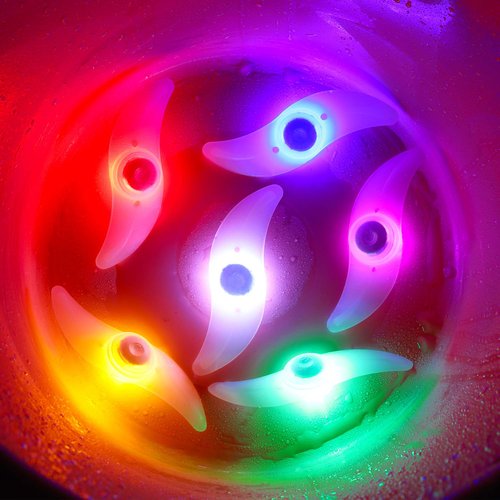 Bike Wheel Spoke Lights 6-Pack with Batteries Included, Kid Bicycle Accessories for Boys Girls with 3 Lighting Modes, Easy to Install Spoke Decorations
