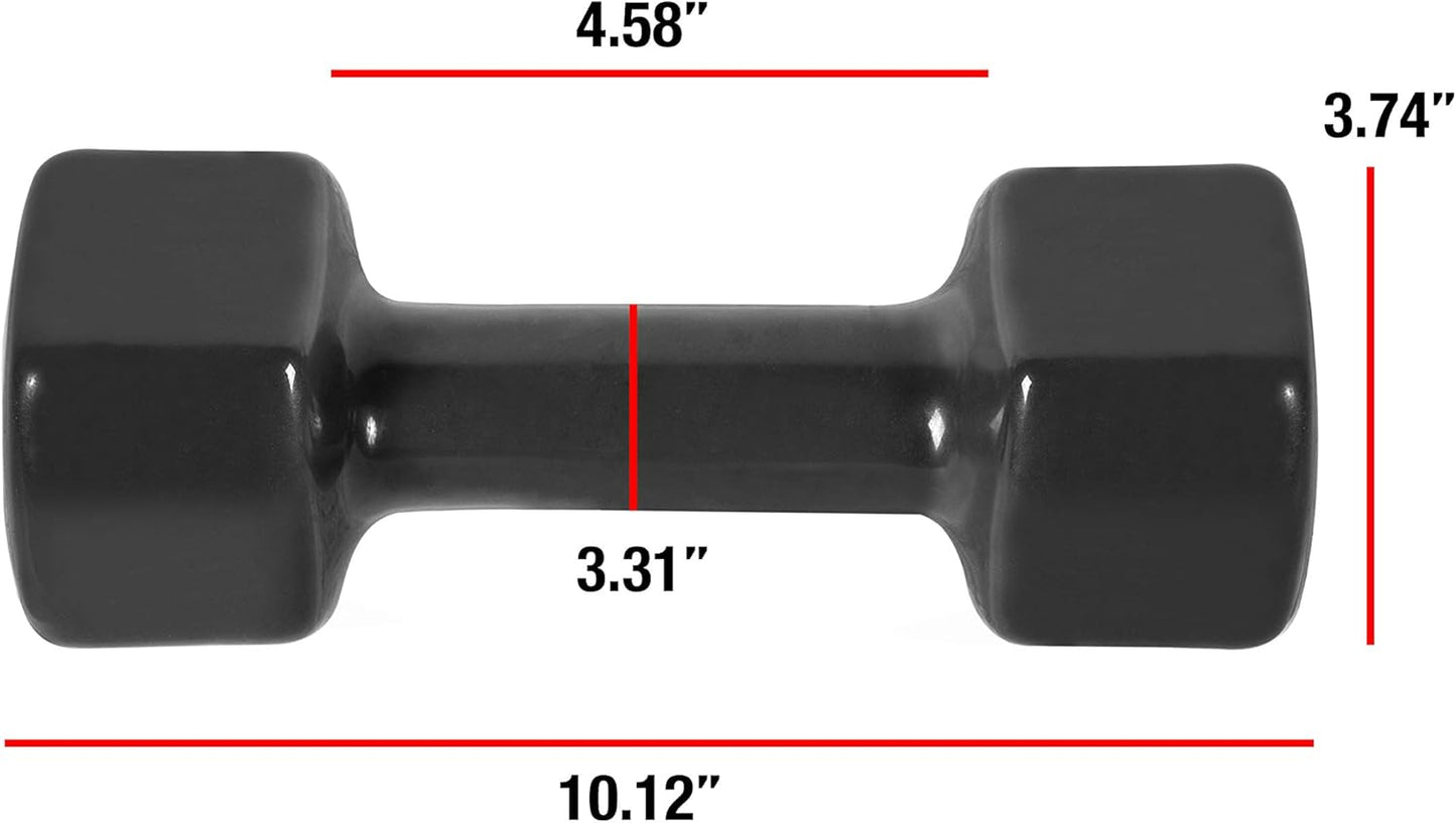 CAP Barbell Vinyl Coated Dumbbell | 1-15 LB Single or Pair
