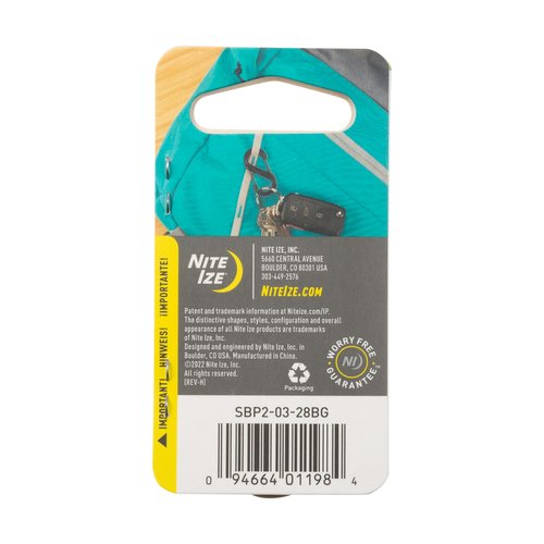 Nite Ize S-Biner Dual Carabiner Plastic - Durable Dual Carabiner with Wire Gate Closure for Organizing Keys & Keychain Attachments - Size 2, Coyote (10 Pack)