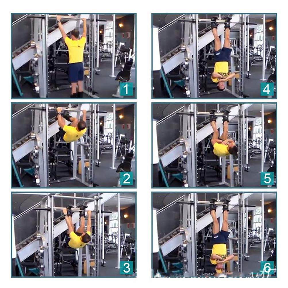 Alomejor Inversion Boots Stainless Steel and NBR Inversion Boots for More Effective Exercises