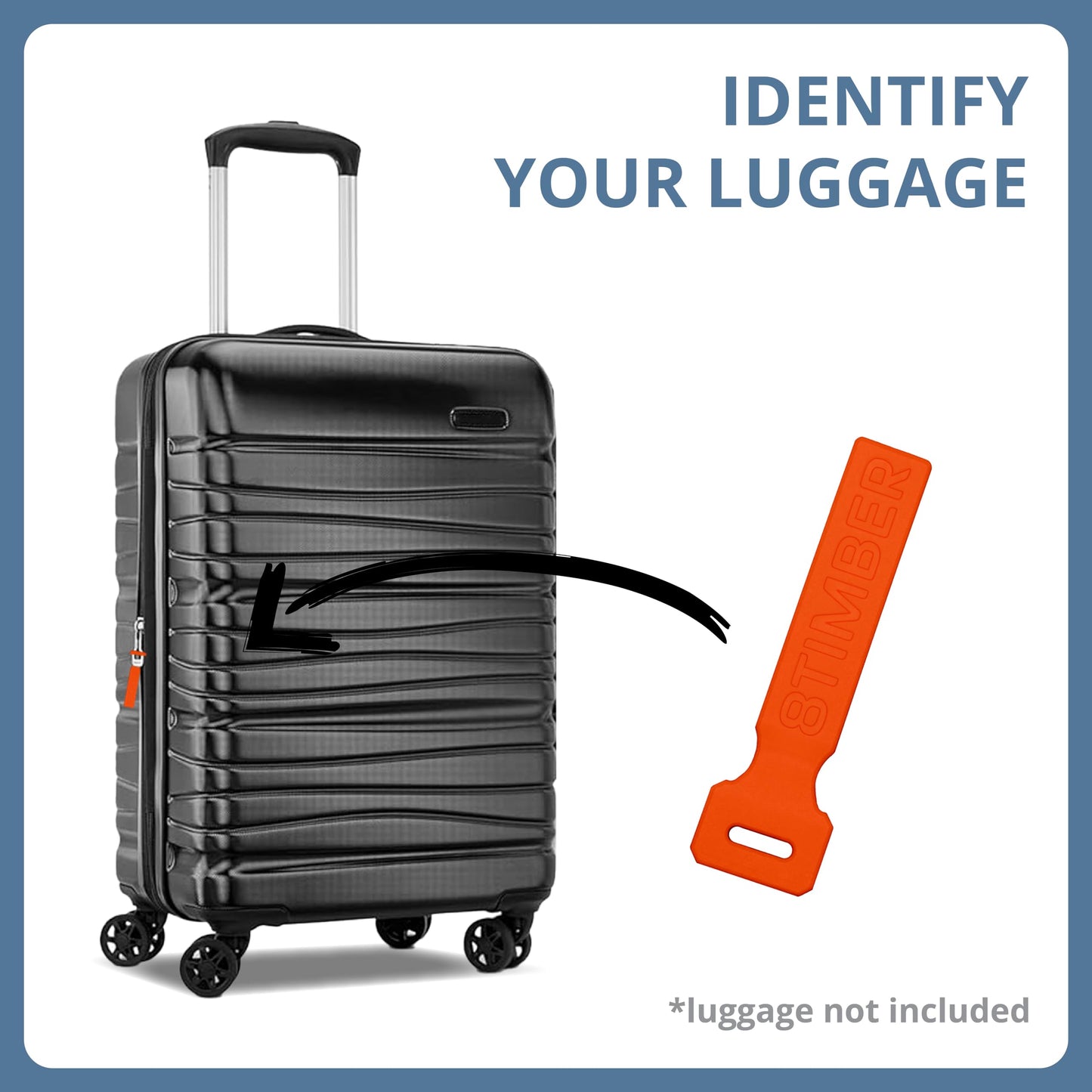 8TIMBER Zipper Pulls Set 6-Pack — Durable Silicone Accessories for Customizing Backpacks, Identifying Travel Luggage (Camo)