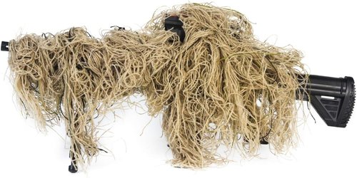 GUGULUZA Ghillie Rifle Cover Wrap Camo, w/Elastic Strap for Camouflage Hunting Rifle