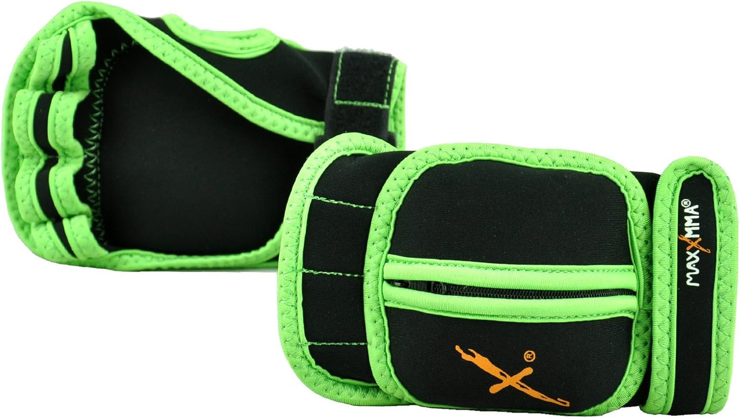 Adjustable 2 lb Weighted Gloves Set for MMA, Kickboxing & Cardio - Removable Weights