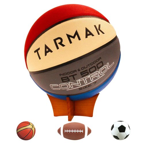 ZHU YU CHUN 3 PCS Wooden sphere stand, basketball and football stand, volleyball and rugby sports ball storage rack, trophy autograph souvenir display rack(wooden)