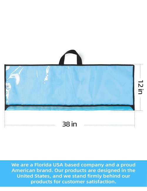 BLUEWING Premium 36" Fishing Spreader Bar Bag Suitable for Saltwater and Freshwater, Size 38 * 12in
